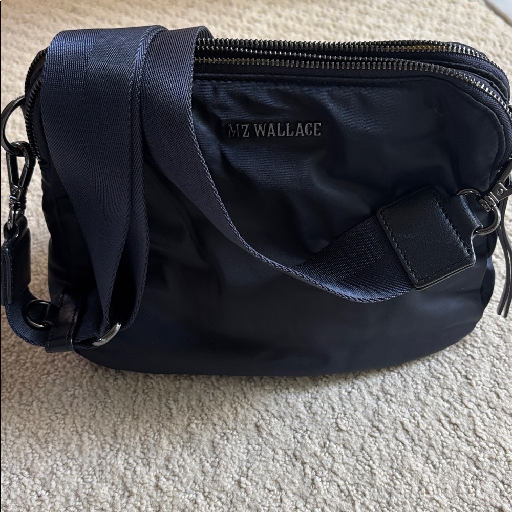 MZ Wallace Midnight Blue Crossbody Bowery Bag